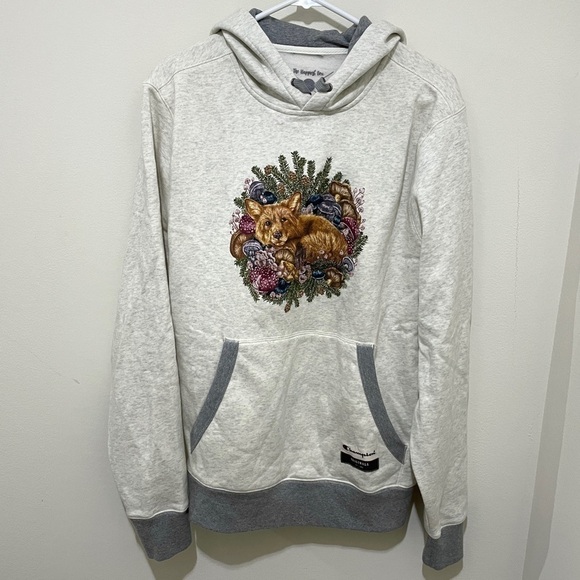 Champion Hooded Sweatshirt Fox Animal , Size Medium - Picture 1 of 14